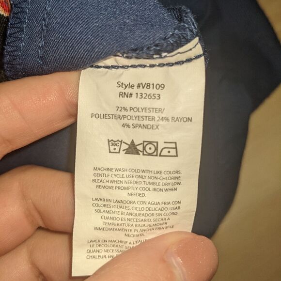 VERA BRADLEY Women's Navy Blue Zip-Up Lightweight Jacket Size Extra Small - Picture 4 of 4